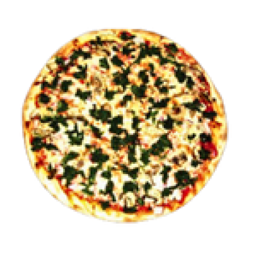 Spinach and cheese pizza, New York style, Sal’s Pizza Cafe, Gulf Breeze Florida